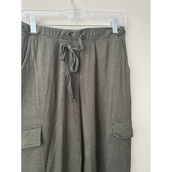 Anthropologie Saturday Sunday Cargo Joggers Womens Petite Small Green - Picture 3 of 6